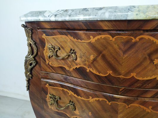 Louis XV Curved Chest of Drawers-EAD-1161071