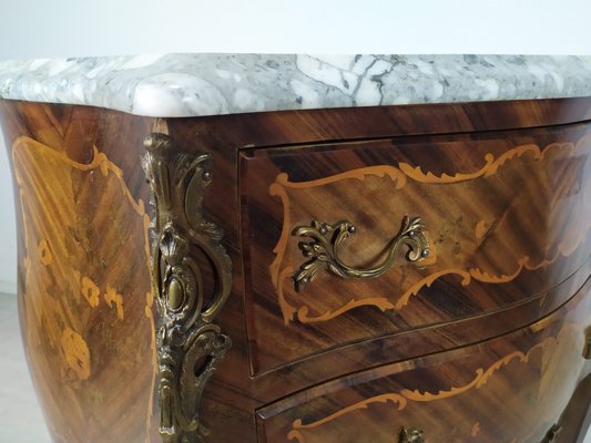 Louis XV Curved Chest of Drawers-EAD-1161071