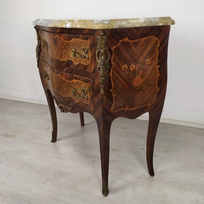 Louis XV Curved Chest of Drawers-EAD-1161071