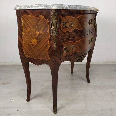 Louis XV Curved Chest of Drawers-EAD-1161071