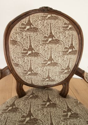 Louis XV Eiffel Tower Lounge Chair-CTF-685984