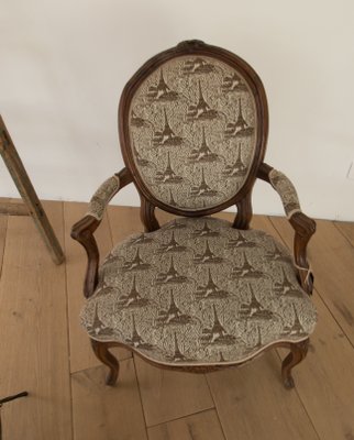 Louis XV Eiffel Tower Lounge Chair-CTF-685984