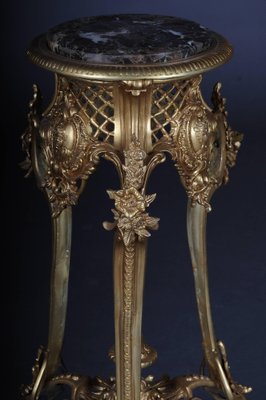 Louis XV French Bronze Side Table-FLW-1402271