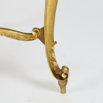 Louis XV Gilded Salon Table with Scagliola Top, France, 1860s-KMT-1293804