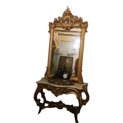 Louis XV Giltwood Mirror-SDV-1047831