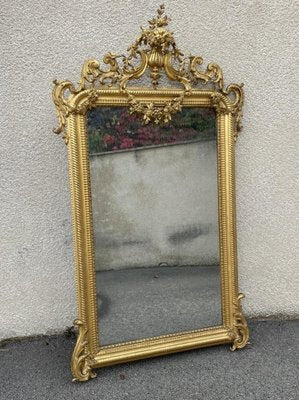 Louis XV Giltwood Mirror-SDV-1047831