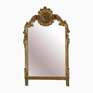 Louis XV Gold Wooden Rock Mirror, 1900s-RVK-1316681