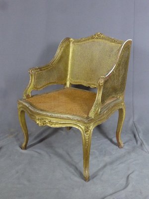 Louis XV Golden Armchair-WSV-1088309