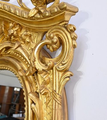 Louis XV Mirror in Gilt Wood, Early 19th Century-RVK-1754688