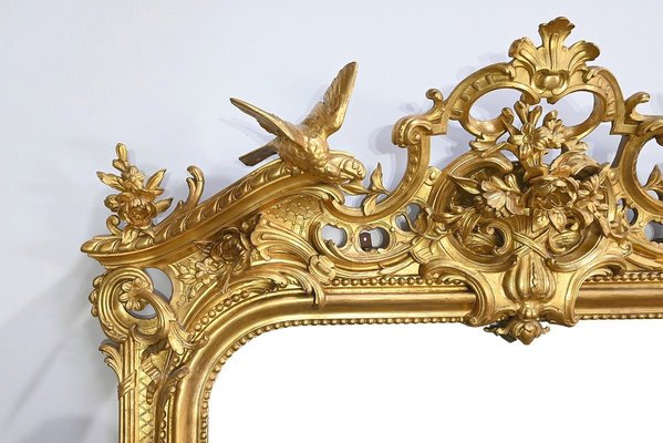 Louis XV Mirror in Gilt Wood, Early 19th Century-RVK-1754688