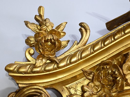 Louis XV Mirror in Gilt Wood, Early 19th Century-RVK-1754688