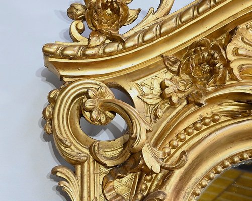 Louis XV Mirror in Gilt Wood, Early 19th Century-RVK-1754688