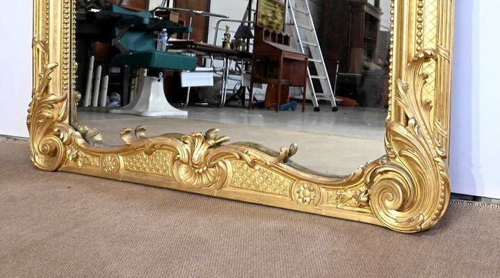 Louis XV Mirror in Gilt Wood, Early 19th Century-RVK-1754688