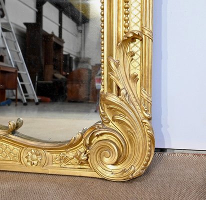 Louis XV Mirror in Gilt Wood, Early 19th Century-RVK-1754688