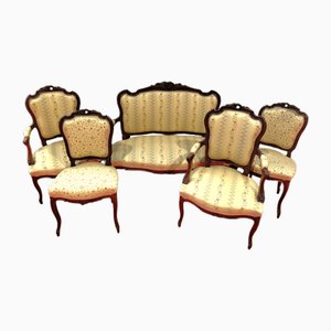 Louis XV Napoleon III Living Room Set, Set of 5-BTG-2036048