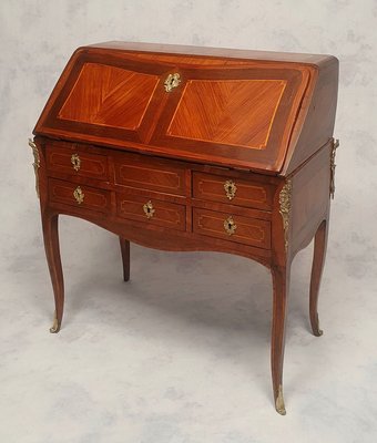 Louis XV Rosewood Secretaire-BSB-914977