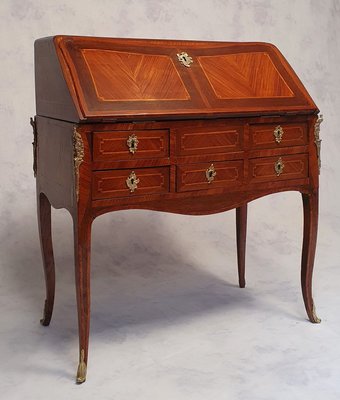 Louis XV Rosewood Secretaire-BSB-914977