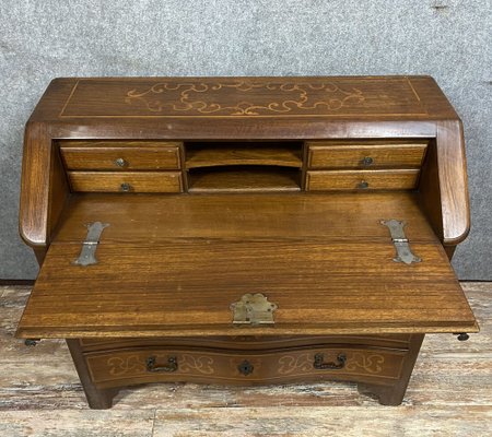 Louis XV Scriban Chest of Drawers in Precious Wood Marquetry, 1900s-MWB-1336304