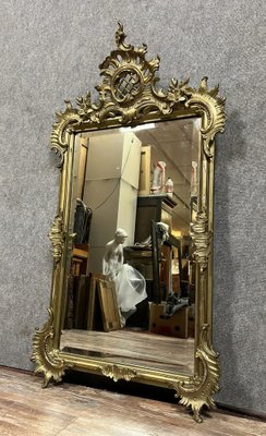 Louis XV Shell Mirror in Gilded Wood, 1900s-MWB-2043359