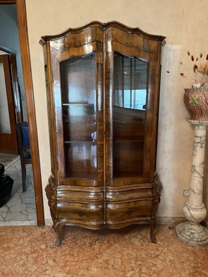 Louis XV Showcase in Walnut, 1890s-OLY-1737370