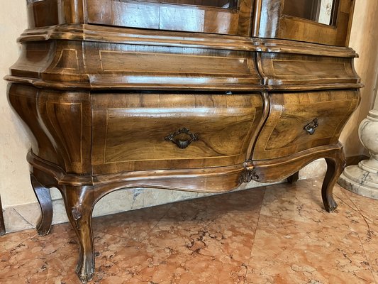 Louis XV Showcase in Walnut, 1890s-OLY-1737370