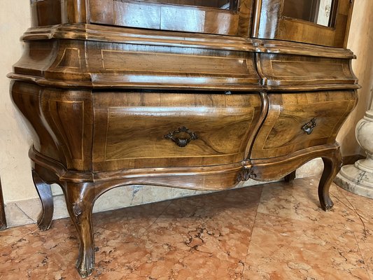 Louis XV Showcase in Walnut, 1890s-OLY-1737370