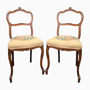 Louis XV Style Bedroom Chairs, Set of 2-HLV-2033132