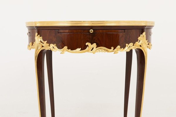 Louis XV Style Bouillotte Table in Kingwood, Late 19th Century-CEJ-626691