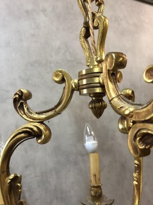 Louis XV Style Bronze Chandelier, 1950s-SDV-704858