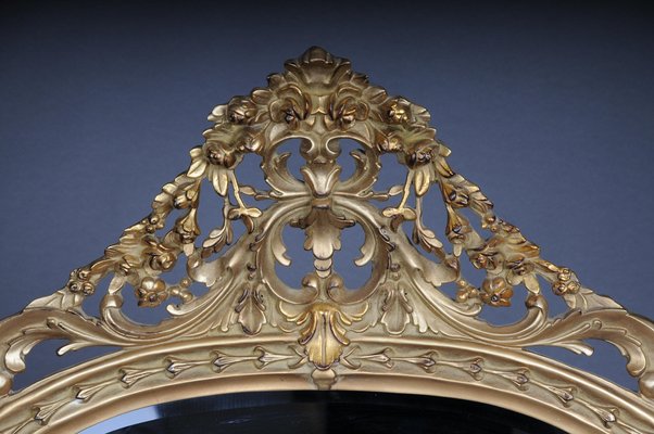 Louis XV Style Carved Royal Wall Mirror in Beech-FLW-1401768