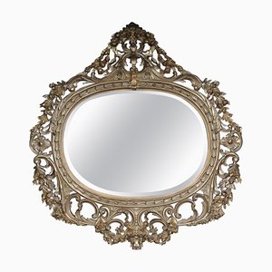 Louis XV Style Carved Royal Wall Mirror in Beech-FLW-1401768