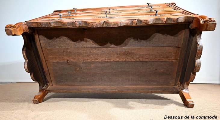 Louis XV Style Chest of Drawers or Secretaire in Cherry, Early 19th Century-RVK-1406173