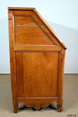 Louis XV Style Chest of Drawers or Secretaire in Cherry, Early 19th Century-RVK-1406173