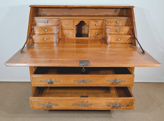 Louis XV Style Chest of Drawers or Secretaire in Cherry, Early 19th Century-RVK-1406173