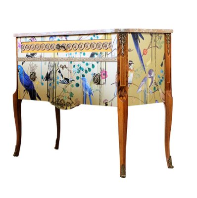 Louis XV Style Commode with Marble Top, 1950s-VTA-1438741