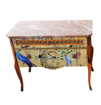 Louis XV Style Commode with Marble Top, 1950s-VTA-1438741