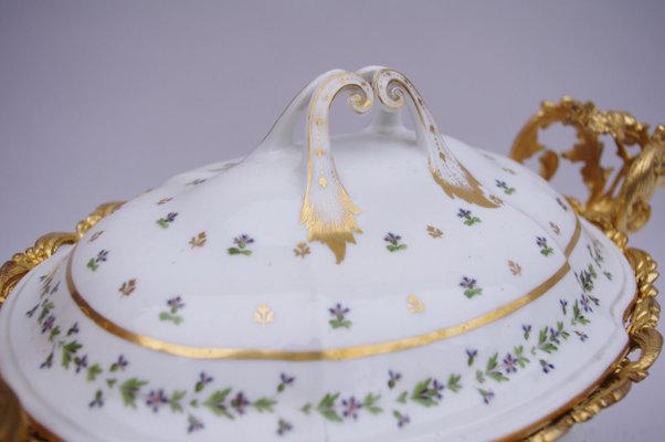 Louis XV Style French Porcelain Soup Tureen, 1900s-CEJ-488384