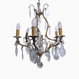 Louis XV Style Gilt Crystal Chandelier-HLV-1819764