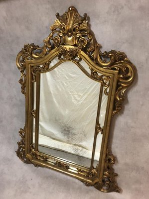 Louis XV Style Giltwood Mirror, 1950s-SDV-780671