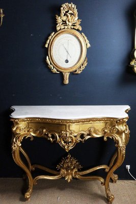 Louis XV Style Golden Console Table-WSV-1264772