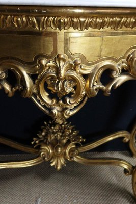 Louis XV Style Golden Console Table-WSV-1264772