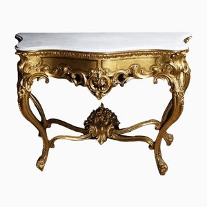 Louis XV Style Golden Console Table-WSV-1264772