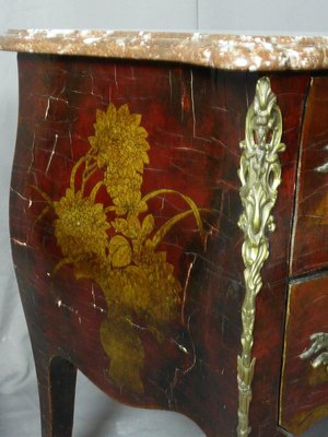 Louis XV Style Lacquer Chest of Drawers-WSV-734494