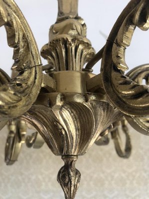 Louis XV Style Luster and Bronze Chandeliers, 1950s, Set of 3-SDV-674009