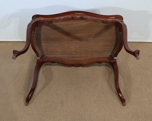 Louis XV Style Massive Mahogany Middle Table, 19th Century-RVK-1244969