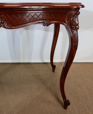 Louis XV Style Massive Mahogany Middle Table, 19th Century-RVK-1244969