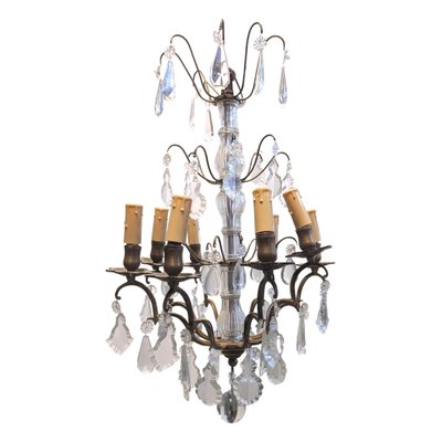 Louis XV Style Pampilles Cage Chandelier-HLV-1819774