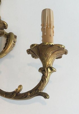 Louis XV Style Sconces with 3 Arms, Set of 2-BA-1365563