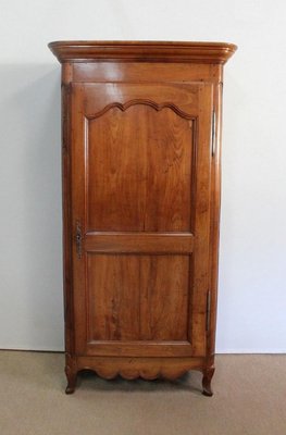 Louis XV Style Solid Cherry Bonnetière Cupboard, Early 19th Century-RVK-1089697