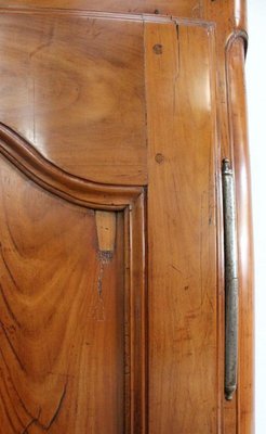 Louis XV Style Solid Cherry Bonnetière Cupboard, Early 19th Century-RVK-1089697